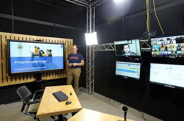 A video production studio at University of Illinois Urbana-Champaign Image: UIUC. Just as important as the technical facilities are the media professionals who can help with the design of good quality educational videos.