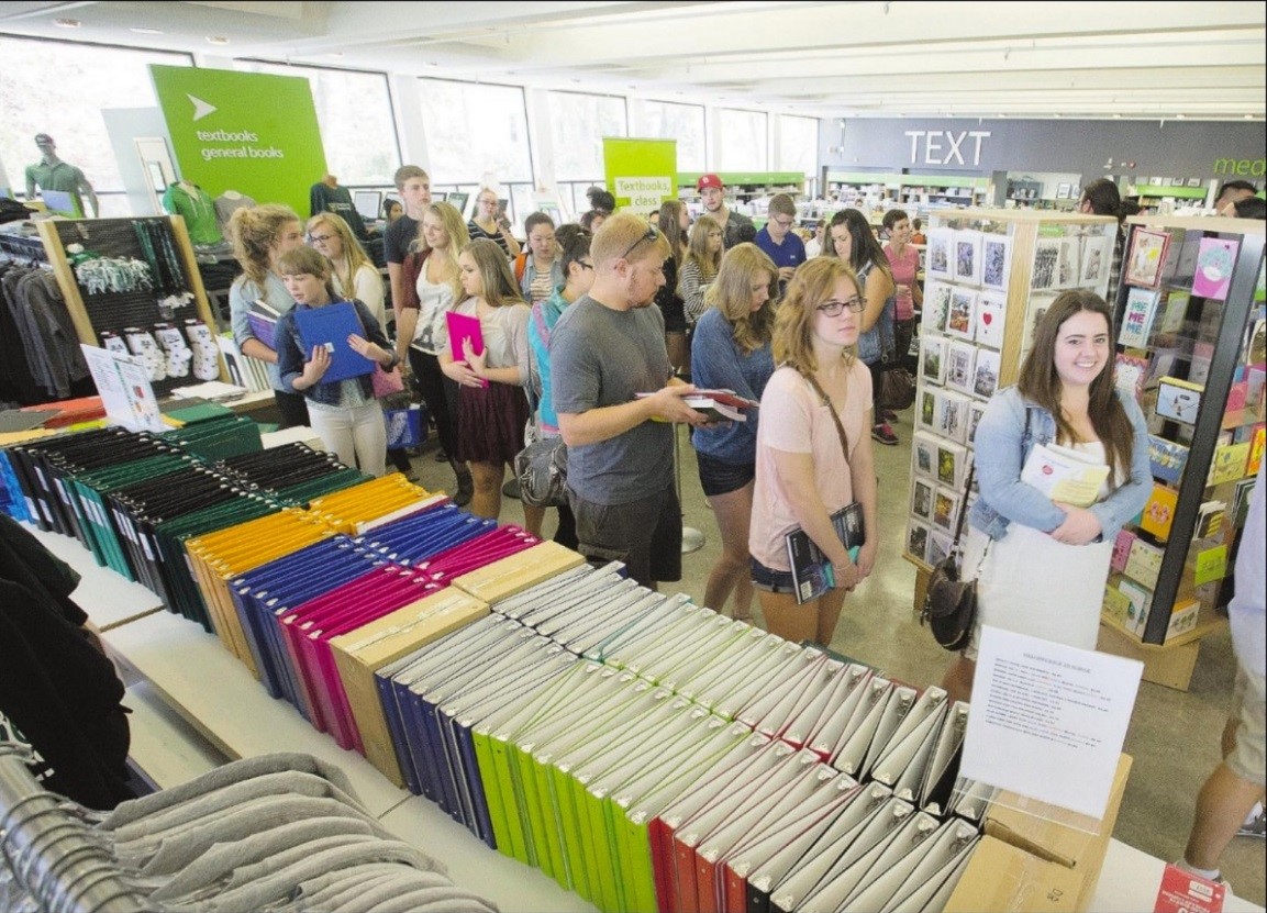 Figure 6: Open textbooks: no bookstore line-ups! Image: The Saskatoon StarPhoenix