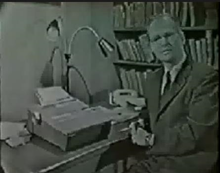 YouTube video/film of B.F. Skinner demonstrating his teaching machine, 1954 Click on image to see video