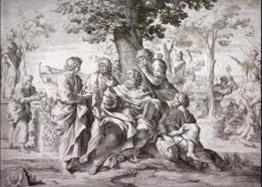 Socrates and his students: Painter: Johann Friedrich Greuter, 1590: (San Francisco, Achenbach Foundation for Graphic Arts)