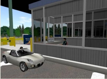 Virtual world border crossing, Loyalist College, Ontario