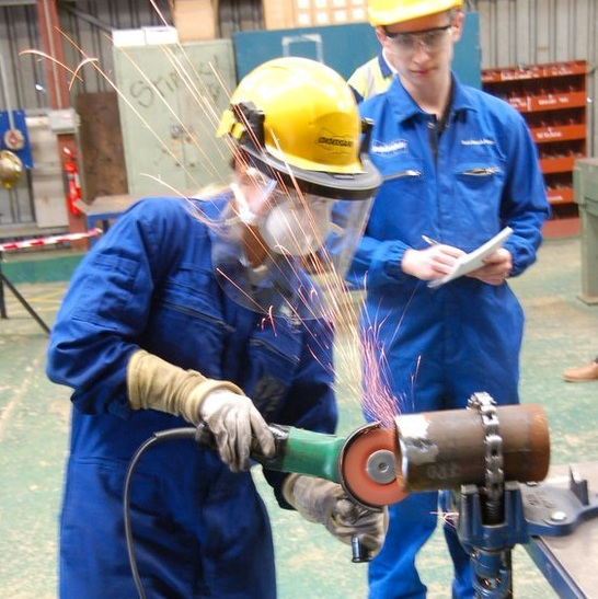 An apprentice being supervised Image: © BBC, 2014