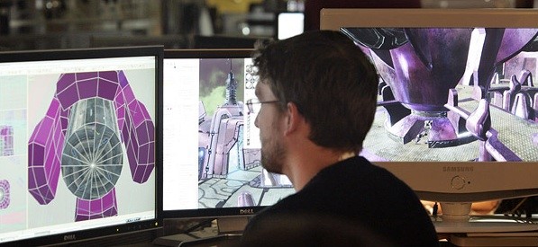 Figure 12: Games designer at work