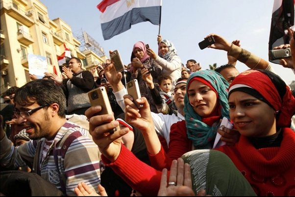 Using social media during the Arab Spring in Egypt, 2011