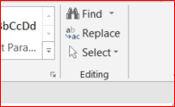 Editing Icons - Word
